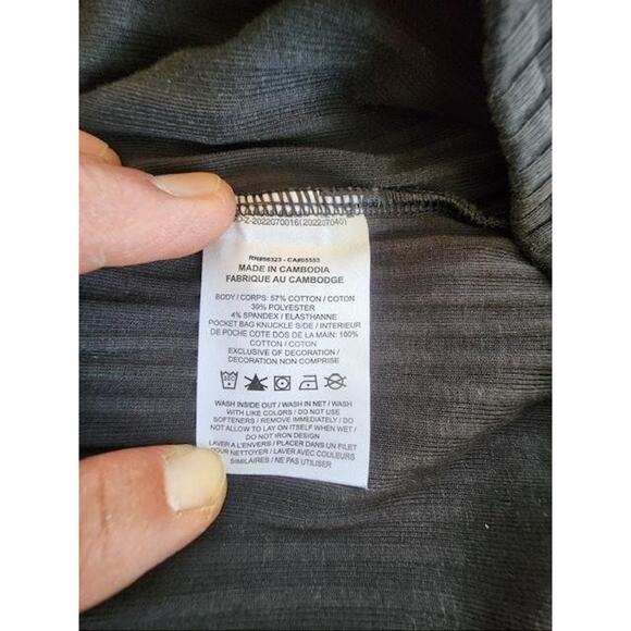 Nike Ribbed Knit Shorts Womens Medium Black Lounge Drawstring Lounge Athletic - Picture 6 of 11